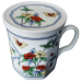 11oz Tea Cup w/Lid & Strainer - Octagon Shape (Made in Taiwan)