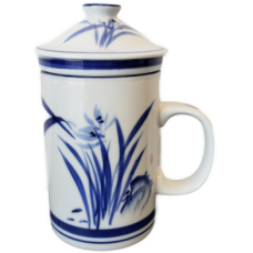 12oz (4 1/4"H) Cup w/Lid & Strainer