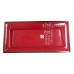 17" x 8.5" Plate - Red and Black