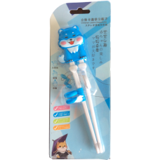 Training Chopsticks 7"L - Blue Dog