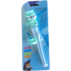 Training Chopsticks 7"L - Green Dog