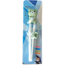 Training Chopsticks 7" L - Green Bear