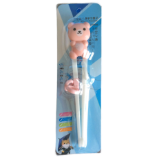 Training Chopsticks 7" L - Pink Bear