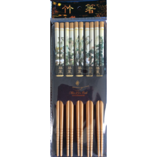 5-Pair 9.5" Bamboo Chopsticks - 風景 畫