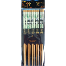 5-Pair 9.5" Bamboo Chopsticks - Panda (熊貓)