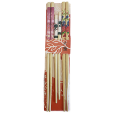 3-Pair Bamboo Chopsticks - 9.5" & 7.5"