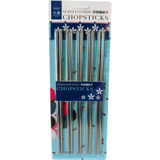 5-Pair S/S Chopsticks - Square Shape
