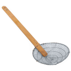 Bamboo Handle 201 S/S Coarse Mesh Skimmer 12"