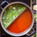 28 cm. Double Bottom Induction Pot with Divider