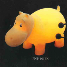 Hippo Soft Touch Surface Night Lamp -11" x 7" x 5.5"