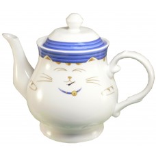 Blue Cat 30 Oz Tea Pot