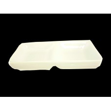 4.5" White Twin Dish