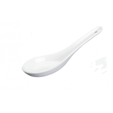 White Porcelain Spoon 5" L