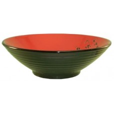 14" Bowl - Black and Red