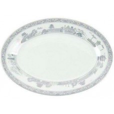 12" Oval Plate - Ancient Towns Pattern