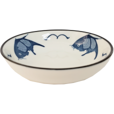 3.5" Dish - Blue Fish