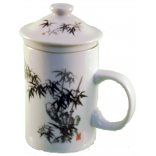 12oz (4 1/4"H) Cup w/Lid & Strainer