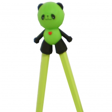 Training Chopsticks 7"L - Green Panda