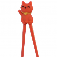 Training Chopsticks 7"L - Red Cat