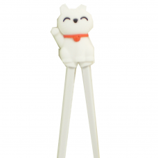 Training Chopsticks 7"L - White Cat