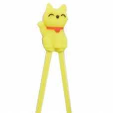 Training Chopsticks 7"L - Yellow Cat